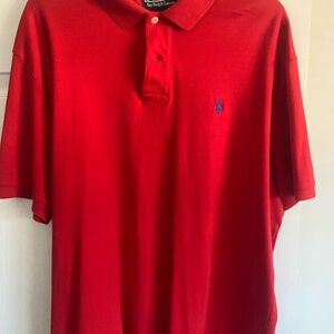 Ralph Lauren Men's Polo Shirt in Vibrant Red
